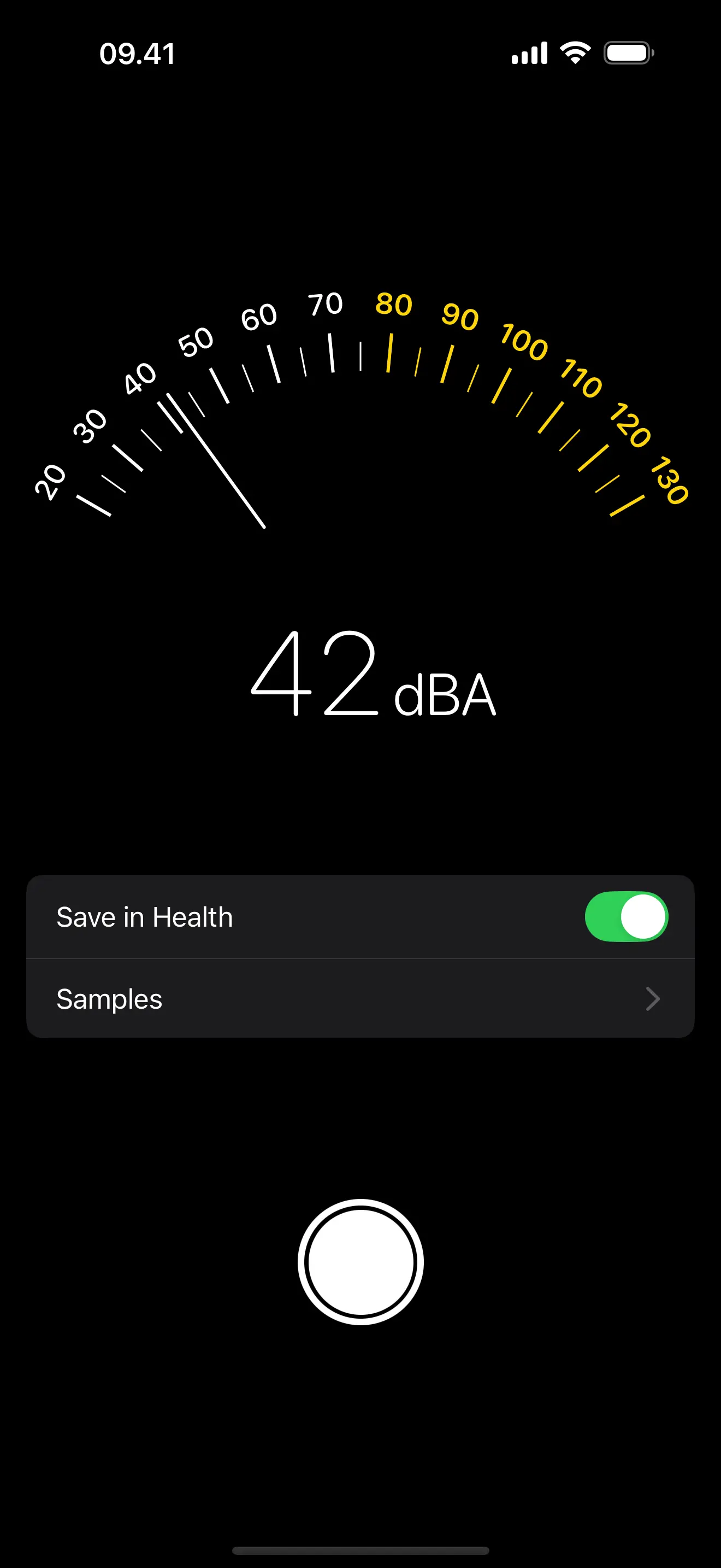 What Noise App - Screen 01